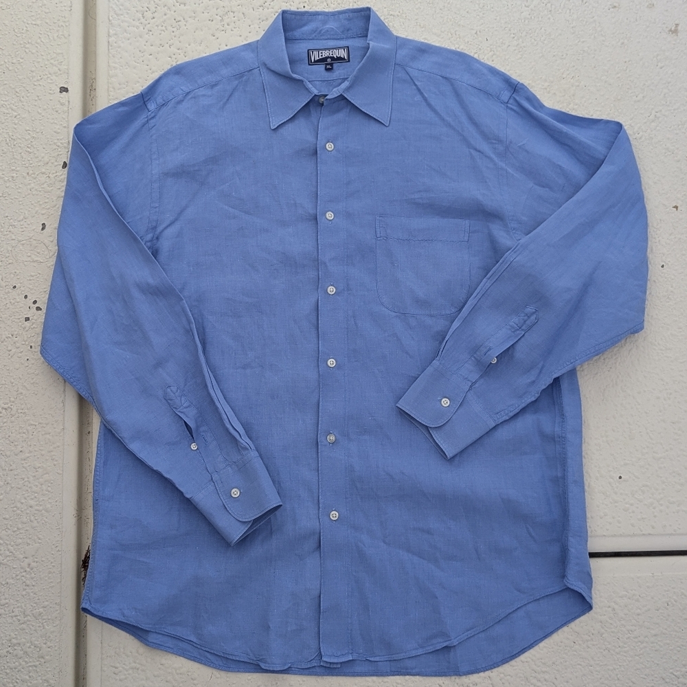 Vilebrequin Light Blue Casual Button-Down Shirt
